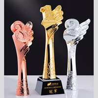 Trophée sur mesure 123e prix haut de gamme entreprise entreprise compétition Souvenirs créatif or argent cuivre Plaques