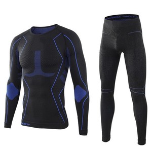 Couches de base de <span class=keywords><strong>ski</strong></span> d'hiver sans couture à séchage rapide <span class=keywords><strong>sous</strong></span>-vêtement thermique respirant <span class=keywords><strong>pour</strong></span> hommes ensemble de caleçons longs fonctionnel <span class=keywords><strong>pour</strong></span> l'équitation garder au chaud - Product Image 1