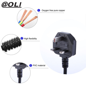 Enchufe de alimentación de alta calidad C13 UK Cable de alimentación UK PC BSI <span class=keywords><strong>ATST</strong></span> 3 PIN UK POWER Cable - Product Image 5