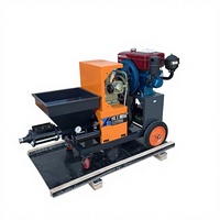 Machine de pulvérisation de ciment pour le mélange, le pompage, le lissage, le plâtrage mural, le revêtement et le coulis de mortier