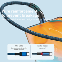 Câble de données de charge rapide en nylon tressé personnalisé en usine, très vendu pour Huawei/Xiaomi/Téléphone/Samsung