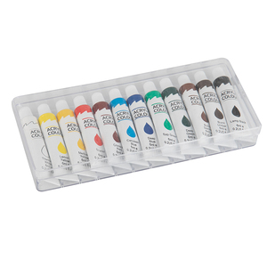 Personnalisé Pas Cher 12 Pack 6ml <span class=keywords><strong>Acrylique</strong></span> Couleur <span class=keywords><strong>Tube</strong></span> de <span class=keywords><strong>Peinture</strong></span> pour Enfants <span class=keywords><strong>Peinture</strong></span> - Product Image 3