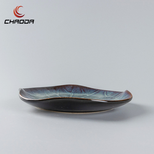 Assiettes en céramique avec motifs de feuilles de Lotus, assiettes en <span class=keywords><strong>porcelaine</strong></span>, en céramique, pour le dîner, avec un <span class=keywords><strong>lot</strong></span> de couleurs, 8-10.5 pouces, 10 pièces - Product Image 5