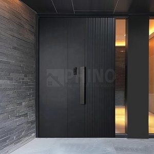Luxe Amerikaanse design huisdeuren, draaideuren, op maat gemaakte massief houten buitendeuren, dubbele villa voordeur, dubbele hoofdingang - Product Image 5