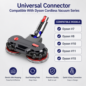 Electric Wet <b>Mop</b> Head Dual Rotating Attachment Compatible with V7 V8 V10 V11 V15 Cordless Vacuum Cleaner OEM ODM Accessory - Product Image 5