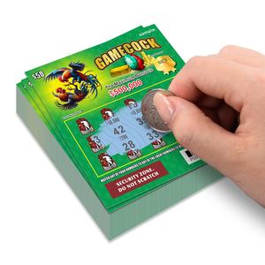 Usine <span class=keywords><strong>de</strong></span> loterie peut personnaliser les tailles <span class=keywords><strong>des</strong></span> numéros <span class=keywords><strong>de</strong></span> prix, le contenu, l'impression numérique, les billets <span class=keywords><strong>de</strong></span> loterie à gratter - Product Image 1