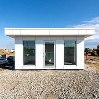 Conteneur de bureau portable de 20 pieds, cabine préfabriquée, bâtiment modulaire pour chantier de construction, poste de garde