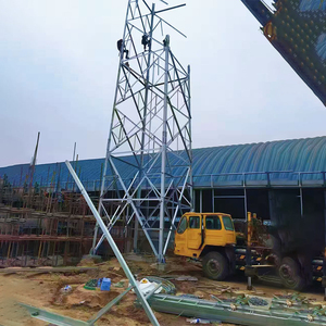 Galvanized Steel Self-supporting Lattice <strong>Communication</strong> Tower for Mobile <strong>Communication</strong> ISO9001 Certified Customizable Sizes - Product Image 6