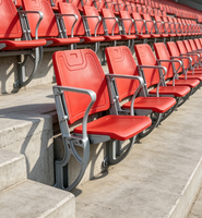 Sièges de stade pliables muraux en plastique durable, résistants aux intempéries et aux vandales, pour l'extérieur, les écoles et les communautés CS-ZZB-LC