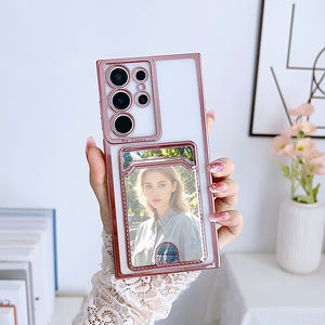 Funda de Teléfono Galvanizada Transparente Antigolpes con Ranura para Tarjetas y Portafotos para <span class=keywords><strong>Samsung</strong></span> S25 S23 S24 S22 <span class=keywords><strong>S21</strong></span> A55 A35 A25 A51 A15 A14 - Product Image 1