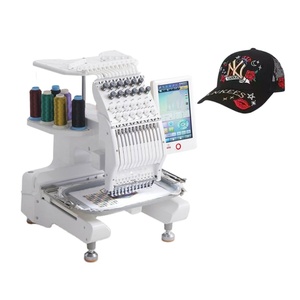 Máquina de Bordar Industrial de Alta Velocidad de Una Cabeza, 12 Agujas, Pantalla Táctil Automática, Bordado Plano, Logotipos en Gorras, Camisetas, Nueva - Product Image 1