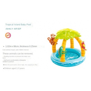 <span class=keywords><strong>Piscina</strong></span> Inflable de PVC para Niños de 1 a 6 Años, <span class=keywords><strong>Piscina</strong></span> de Juguete para Exteriores con Pelotas de Océano, Gruesa - Product Image 2