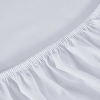 Drap-housse en coton satiné d'Indonésie drap de lit double fourrure avec bandes élastiques draps de lit avec bandes élastiques