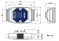 Módulo RS485 DAQ-46C02, Módulo de Salida Analógica, Módulo de Comunicación Industrial, Módulo de Automatización Industrial, Módulo E/S