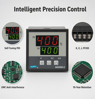 Contrôleur de température numérique industriel de haute précision AISET, thermostat PID intelligent, alarme haute température IP65, modèle N-6000 pour