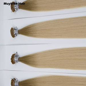 Extensiones de Cabello Humano con Punta I, 100% Remy Ruso, Extensiones de Cabello con Punta Plana, Extensiones de Cabello con Punta <span class=keywords><strong>Y</strong></span>, <span class=keywords><strong>K</strong></span> <span class=keywords><strong>y</strong></span> <span class=keywords><strong>U</strong></span> al por Mayor - Product Image 4
