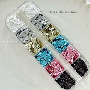 12 Rejillas <span class=keywords><strong>de</strong></span> Lentejuelas <span class=keywords><strong>de</strong></span> <span class=keywords><strong>Uñas</strong></span> con Diseño Floral, Purpurina Holográfica Redonda, Decoración DIY para <span class=keywords><strong>Uñas</strong></span>, Tela y Fundas <span class=keywords><strong>de</strong></span> Teléfono - Product Image 4