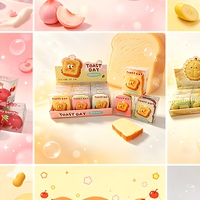 Jouet anti-stress en forme de savon simulé, pudding aux cacahuètes, blocs de construction souples, boule faite à la main, jouet de décompression en TPR, mignon pour filles et garçons