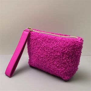 Bolsas <span class=keywords><strong>de</strong></span> cosméticos <span class=keywords><strong>de</strong></span> felpa <span class=keywords><strong>de</strong></span> terciopelo rosa <span class=keywords><strong>para</strong></span> mujer con asa <span class=keywords><strong>de</strong></span> cordón <span class=keywords><strong>de</strong></span> PU Solución <span class=keywords><strong>de</strong></span> almacenamiento elegante y práctica - Product Image 3
