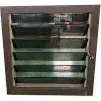 Ventilation du vent avec moustiquaire Jalousie Fenêtre Persiennes en verre Volets en aluminium Fenêtres