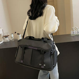 Bolsa de Deporte Casual para Mujer, Bolsa de Viaje de Tela Oxford, Bolso de Mano con Separación para Ropa Húmeda y Seca, Bolsa de Gimnasio de Nailon para Fitness - Product Image 4