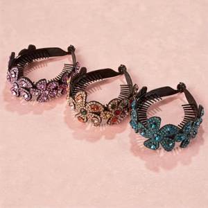Meilleures ventes : Pinces à cheveux tendance mates pour <span class=keywords><strong>chignon</strong></span>, avec <span class=keywords><strong>strass</strong></span> colorés, pour queue de cheval, pinces à paillettes pour femmes, pinces à cheveux boule et épingles à cheveux - Product Image 1