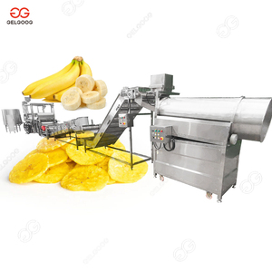 Prix commercial de la machine à fabriquer des chips de banane avec friteuse, équipement de transformation des chips de banane en tranches - Product Image 1