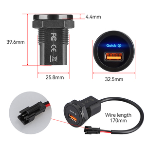 <span class=keywords><strong>Cargador</strong></span> USB C <span class=keywords><strong>Original</strong></span> de Fábrica al por Mayor para Autobús, Taxi y Embarcaciones con Voltaje de 12-24v - Product Image 4
