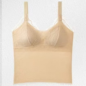 Nouveau soutien-gorge débardeur en dentelle style français, léger, sans coutures, sensation seconde peau, maintien doux, anti-affaissement, push-up - Product Image 2