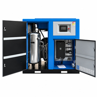 Compresor de Aire de Tornillo Rotativo Industrial Airstone PM VSD, Sin Aceite, Lubricado con Agua, 45KW 60HP 8Bar, Control PLC, Motor Portátil