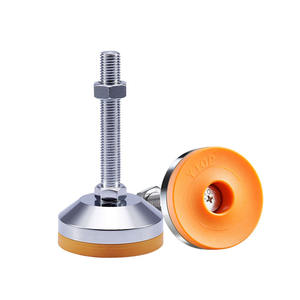 M16X100mm piedini regolabili 80-100mm di diametro Base antiscivolo in gomma piedini di livellamento in metallo regolabili articolati - Product Image 2