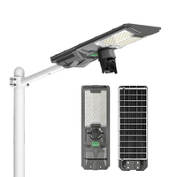 Lampadaire Solaire LED 300W/500W avec Caméra Discrète, Matériau ABS, Étanche IP65, Batterie au Lithium, Télécommande pour Surveillance Routière