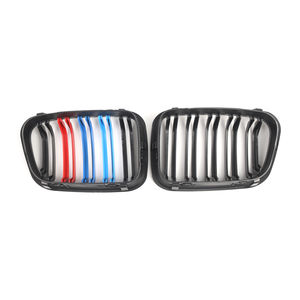 Pour <span class=keywords><strong>BMW</strong></span> <span class=keywords><strong>Série</strong></span> 3 E46 4 Portes 1998-2001 Calandres Avant Double Haricot Noir Brillant Couleur <span class=keywords><strong>M</strong></span> 51138208489 51138208490 - Product Image 6