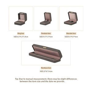Caja de Embalaje de Joyería de Lujo Personalizada, Caja de Regalo Elegante para Collares y Anillos, Caja de Regalo Multicolor - Product Image 2
