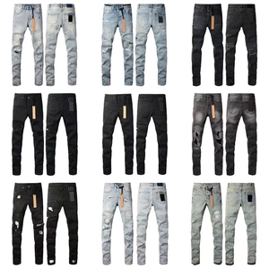 <span class=keywords><strong>Jean</strong></span> en denim <span class=keywords><strong>noir</strong></span> <span class=keywords><strong>slim</strong></span> fit déchiré et délavé de haute qualité pour <span class=keywords><strong>homme</strong></span>, coupe droite, style américain - Product Image 1