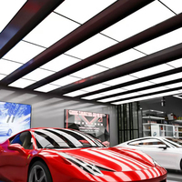 Système d'éclairage linéaire LED suspendu au plafond sur mesure pour l'entretien automobile commercial et les centres de service automobile