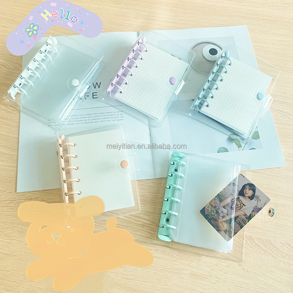 A7 Binder Cover with 45 Sheets Inner Paper - Transparent PVC