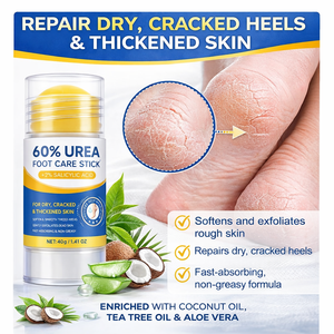 Bálsamo Esfoliante para Pés com Alta Potência, 60% de Ureia e 2% de Ácido Salicílico, para Pele Áspera e Rachada, OEM Disponível - Product Image 4