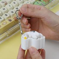 Capuchon de clavier canard blanc personnalisable, imprimé en 3D, avec motif peint à la main, pour le soulagement du stress, jouet sensoriel amusant à presser, compatible avec les principaux modèles
