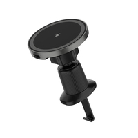 Support de téléphone magnétique puissant avec lumière LED, vente directe du fabricant LS, support de téléphone pour voiture en alliage de zinc