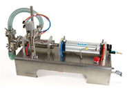 Machine de remplissage semi-automatique pneumatique à piston pour sauces et liquides visqueux, capacité 50-500 ml