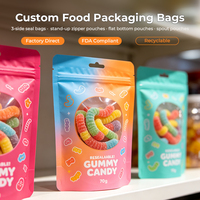 Sachets Doypack Personnalisés et Prêts à l'emploi de Qualité Alimentaire avec Fermeture Zip Refermable Blanc, Noir Mat et Sachets Doypack Personnalisés Pré-imprimés
