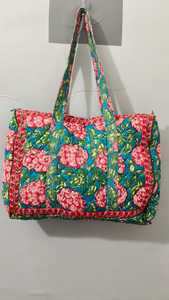 Bolsa de Lona de Algodón con Estampado Floral, Estilo Bohemio, Abertura Superior, Grande, para Uso Diario de Mujeres, para Todas las Temporadas - Product Image 5