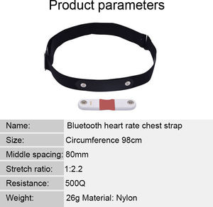 Fabrication de capteur de fréquence cardiaque avec sangle de poitrine étanche moniteur de sport ordinateur <span class=keywords><strong>vélo</strong></span> sport bande <span class=keywords><strong>ceinture</strong></span> - Product Image 3