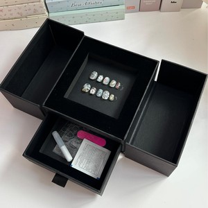 Scatola di Lusso <span class=keywords><strong>per</strong></span> Unghie Finte a Due Strati, Confezione Regalo Personalizzata in Carta Kraft <span class=keywords><strong>per</strong></span> Unghie Artificiali - Product Image 4