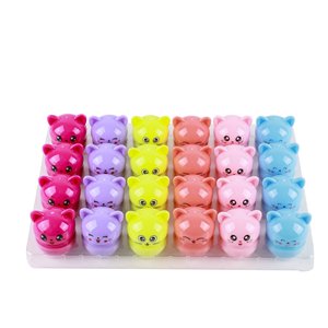 El bálsamo labial de gatito de dibujos animados más vendido de diseño personalizado hidrata e hidrata El bálsamo labial reparador antigrietas para el cuidado de los labios de los niños - Product Image 3