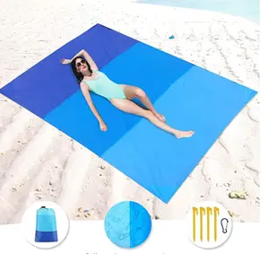 WQ-alfombra de pícnic impermeable para exteriores, manta de poliéster para Camping, Playa y Picnic