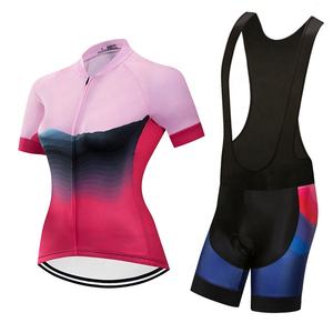 Material de poliéster transpirable ropa de <span class=keywords><strong>ciclismo</strong></span> traje moda Transferencia de Calor Impresión logotipo de fábrica personalizado bicicleta Jersey/Set - Product Image 4
