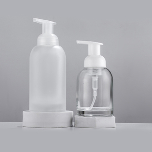 Distributore automatico all'ingrosso di schiuma 375ml bottiglie di vetro vuote chiaro smerigliato 250ml liquido schiumogeno bottiglia di sapone per le <span class=keywords><strong>mani</strong></span> - Product Image 2