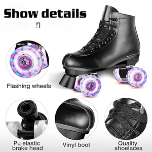 Chaussures de roller à 4 roues Istaride pour l'hiver, dessus en cuir PU, semelle extérieure en caoutchouc, unisexe, <span class=keywords><strong>moins</strong></span> <span class=keywords><strong>cher</strong></span> - Product Image 4
